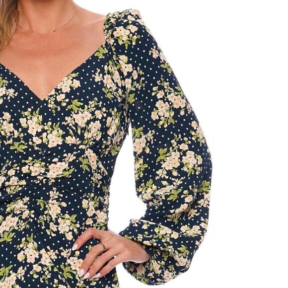 byTimo Dress Long Sleeve Crepe Gathers - Picture 7 of 12